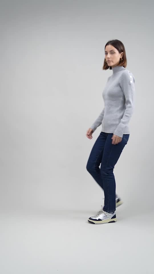 Harcour Swambi Pull GrisChiné(GreyMel)